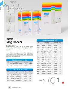 Map berkas arsip Bantex 8521 Insert Ring Binder 5222 A5 2D-25mm White