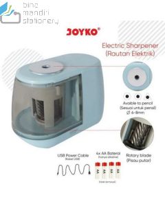 Jual Rautan Mekanik Serutan Pensil Putar Joyko Sharpener A-159E (Electric) termurah harga grosir Jakarta