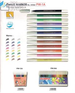 e-catalogue image atk Snowman PW-1A Pencil Marker Black Spidol Kecil Hitam