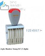 Gambar Joyko Number Stamp N-7 (7 digits) Stempel Angka Manual merek Joyko